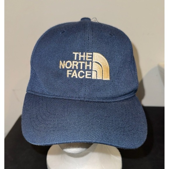 The North Face Other - Vintage‎ Y2k The North Face Embroidery Lgog Navy Blue Adjustable Hat Cap